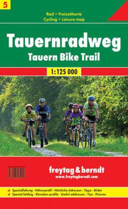 Mapa Tauernská cyklostezka Tauernradweg
