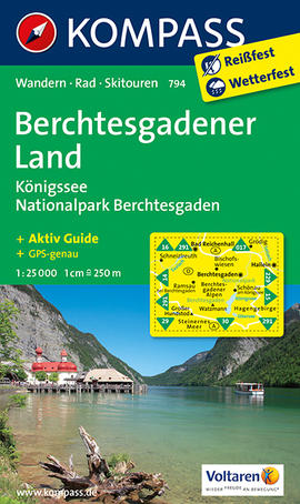 Turistická mapa Berchtesgaden - Königssee - Nationalpark Berchtesgaden Kompass