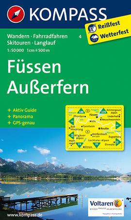 Turistická mapa Füssen - Außerfern Kompass