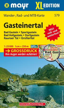 Turistická mapa Gasteinertal Mayr