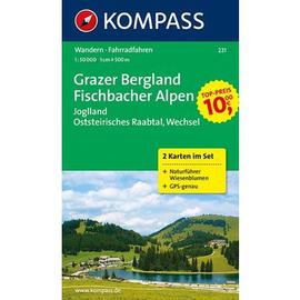 Turistická mapa Grazer Bergland Kompass