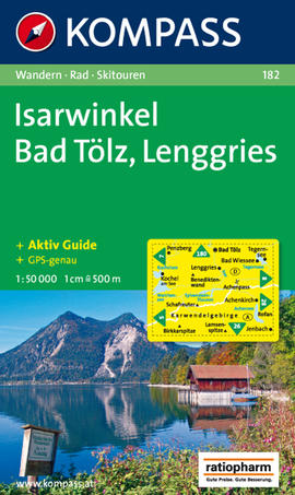Turistická mapa Isarwinkel - Bad Tölz - Lenggries Kompass