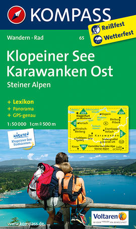 Turistická mapa Klopeiner See - Karawanken Ost - Steiner Alpen Kompass