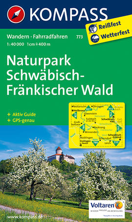 Turistická mapa Naturpark Schwäbisch-Fränkischer Wald Kompass