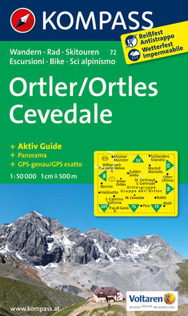 Turistická mapa Ortler /Ortles - Cevedale Kompass