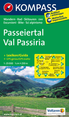 Turistická mapa Passeiertal - Val Passiria Kompass
