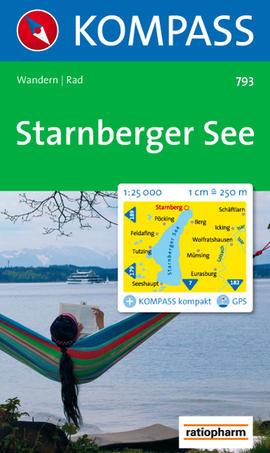 Turistická mapa Starnberger See Kompass
