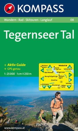 Turistická mapa Tegernseer Tal Kompass