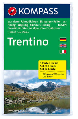 Turistická mapa Trentino Kompass