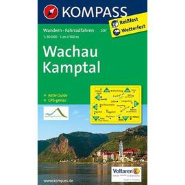 Wachau mapa turistická Kamptal Kompass