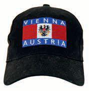 Kšiltovka Vienna Austria černá