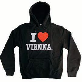 Mikina s kapucí I love Vienna