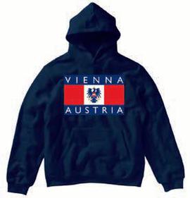 Mikina s kapucí Vienna Austria