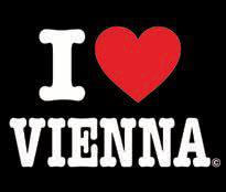 Tričko I love Vienna černé