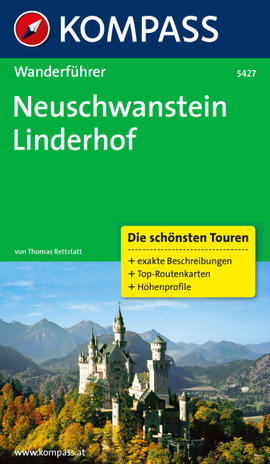 Neuschwanstein průvodce turistický Linderhof Kompass