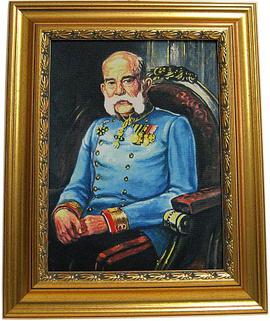 Kaiser Franz Josef Bild auf Leinen in Rahmen