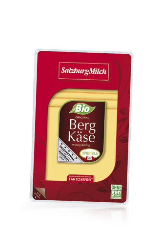 Bio Bergkäse horský sýr plátky SalzburgMilch