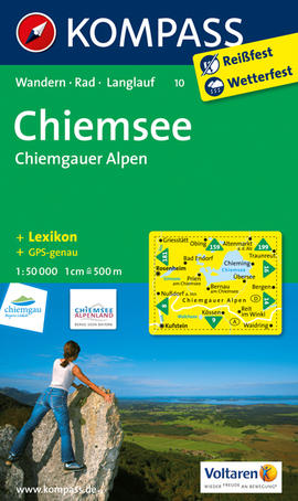 Turistická mapa Chiemsee - Chiemgauer Alpen Kompass