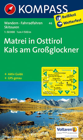Turistická mapa Matrei in Osttirol - Kals am Großglockner Kompass