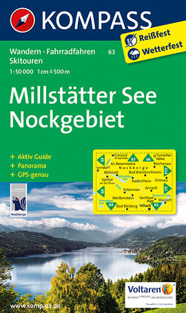 Turistická mapa Millstätter See - Nockgebiet Kompass