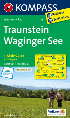 Turistická mapa Traunstein - Waginger See Kompass