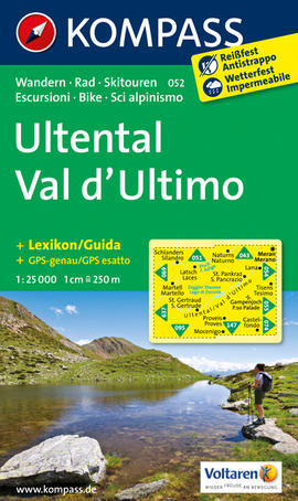 Turistická mapa Ultental - Val d'Ultimo Kompass