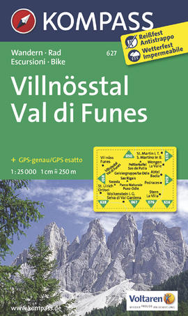 Turistická mapa Villnösstal /Val di Funes Kompass
