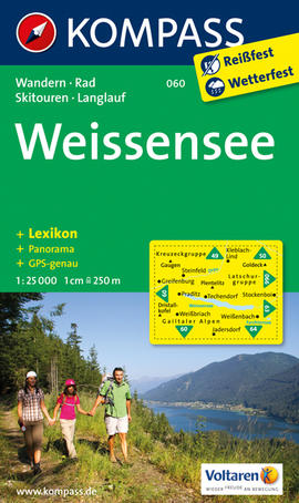 Turistická mapa Weissensee Kompass