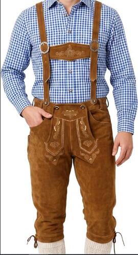 Kožené kalhoty Lederhose s kšandami