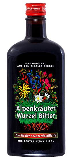 Bylinný likér Wurzel Bitter Tiroler Kräuterdestillerie 0,5L