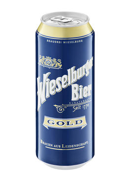 Wieselburger Gold pivo plechovka