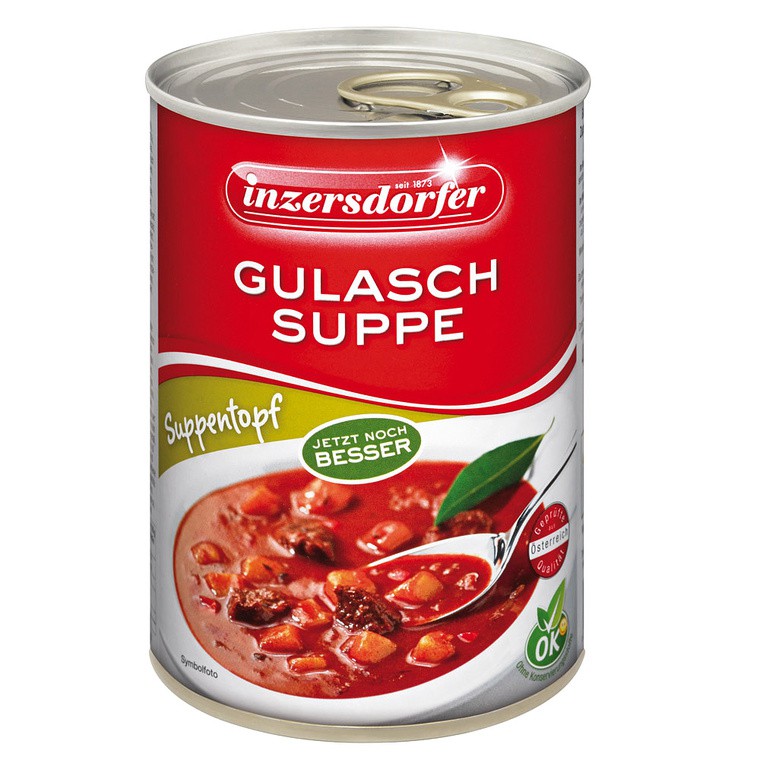 Gulášová polévka konzerva Inzersdorfer