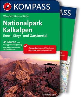 Národní park Kalkalpen průvodce turistický Kompass