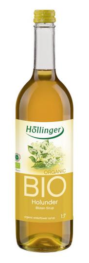 Bio sirup bezové květy Höllinger 0,5L