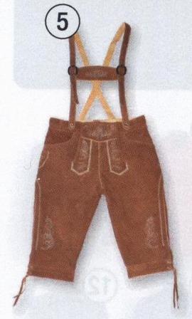 Kožené kalhoty Lederhose s kšandami
