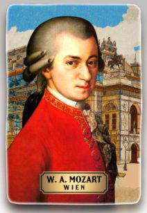 Mozart magnet keramický