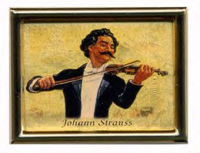 Johann Strauss magnet zlacený