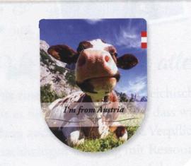 3D samolepka Austria kráva
