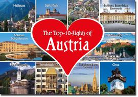 Magnet Top 10 Sights of Austria