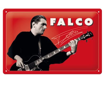 Plechová cedule Falco Bass
