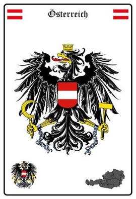 Plechová cedule Rakousko znak