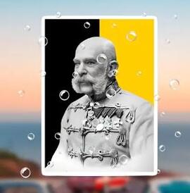 Samolepka císař František Josef