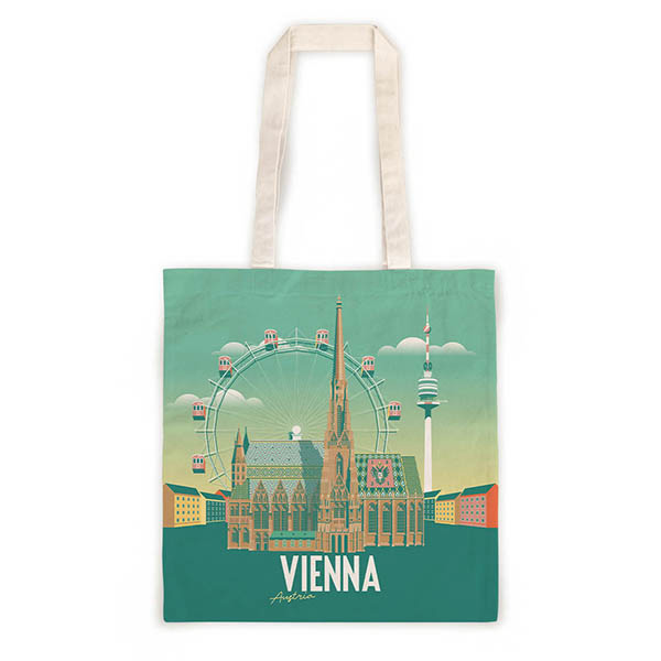 Bavlněná taška Vienna barevná