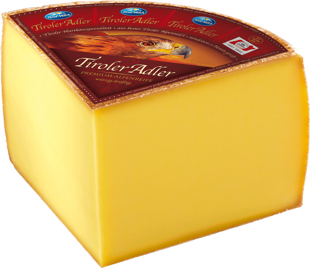 Bergkäse sýr Tiroler Adler 1,5kg Tirol Milch
