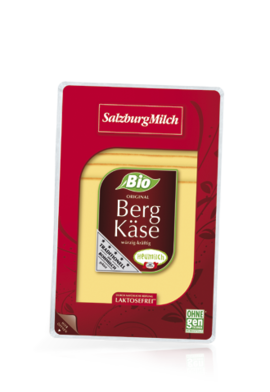 Bio Bergkäse horský sýr plátky SalzburgMilch